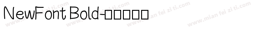 NewFont Bold字体转换